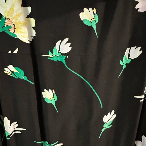 Loft Summer Floral Size 2P Ruffled Sleeve Dress - Picture 6 of 8